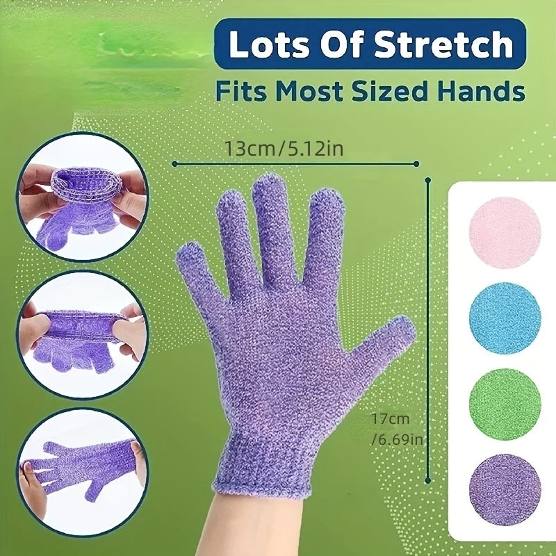 Exfoliating Gloves – Double-Sided Bath Gloves for Shower