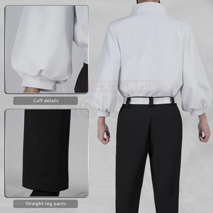 HOLOUN Jujutsu JJK Manga Anime Yuta Okkotsu Cosplay Costume Wig Jacket Black Pants Uniform Rose Net Synthetic Halloween