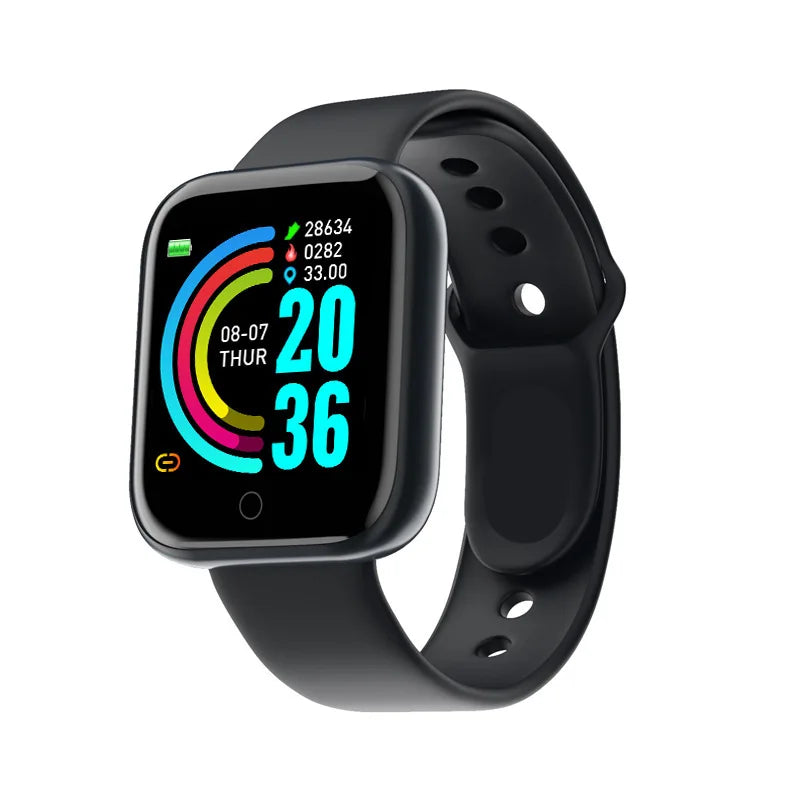 Fitness Smart Watch with Step Tracking and Bluetooth Connectivity