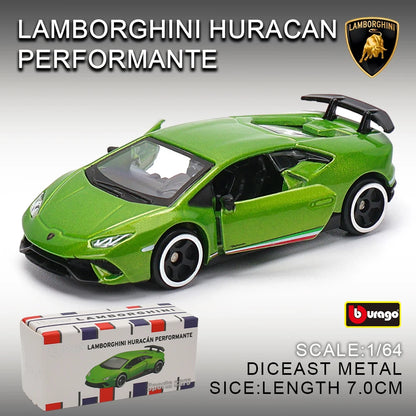 Bburago 1:64 golf Porsche 911 Shelby Raventon Mustang Lamborghini Collection Series Car Die Casting Model Gift Toy