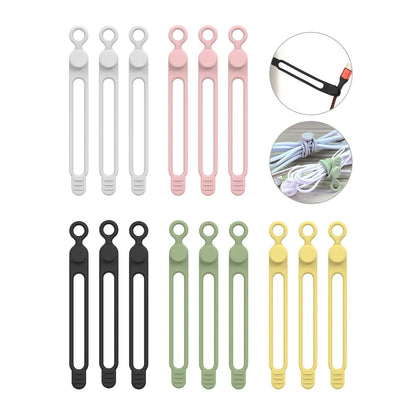 Silicone Cable Ties – Reusable Cord Organizer & Wire Straps