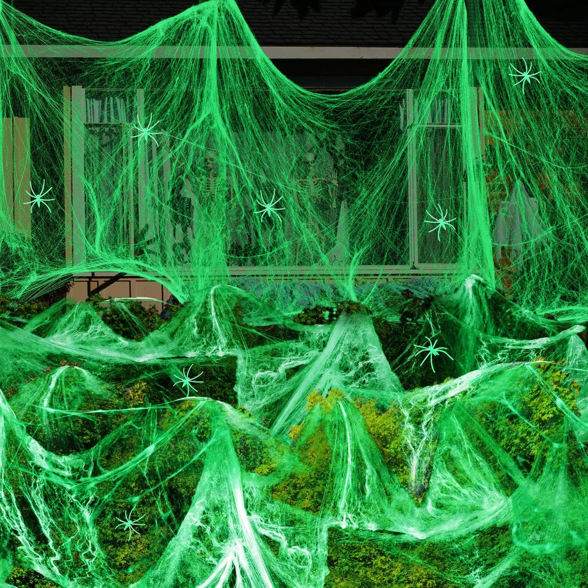 Halloween Spider Web – Glow in the Dark Spooky Decor