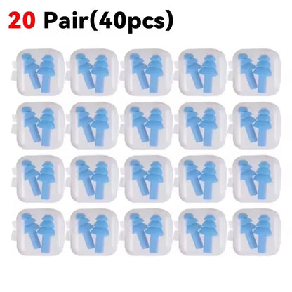 Reusable Silicone Ear Plugs for Sleeping, Swimming & Noise Reduction