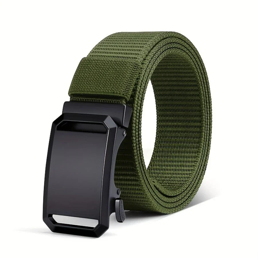 Canvas Belt for Men – Adjustable Tactical Casual Outdoor Work Belt