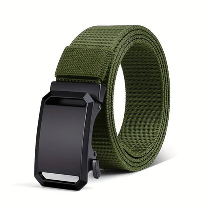 Canvas Belt for Men – Adjustable Tactical Casual Outdoor Work Belt
