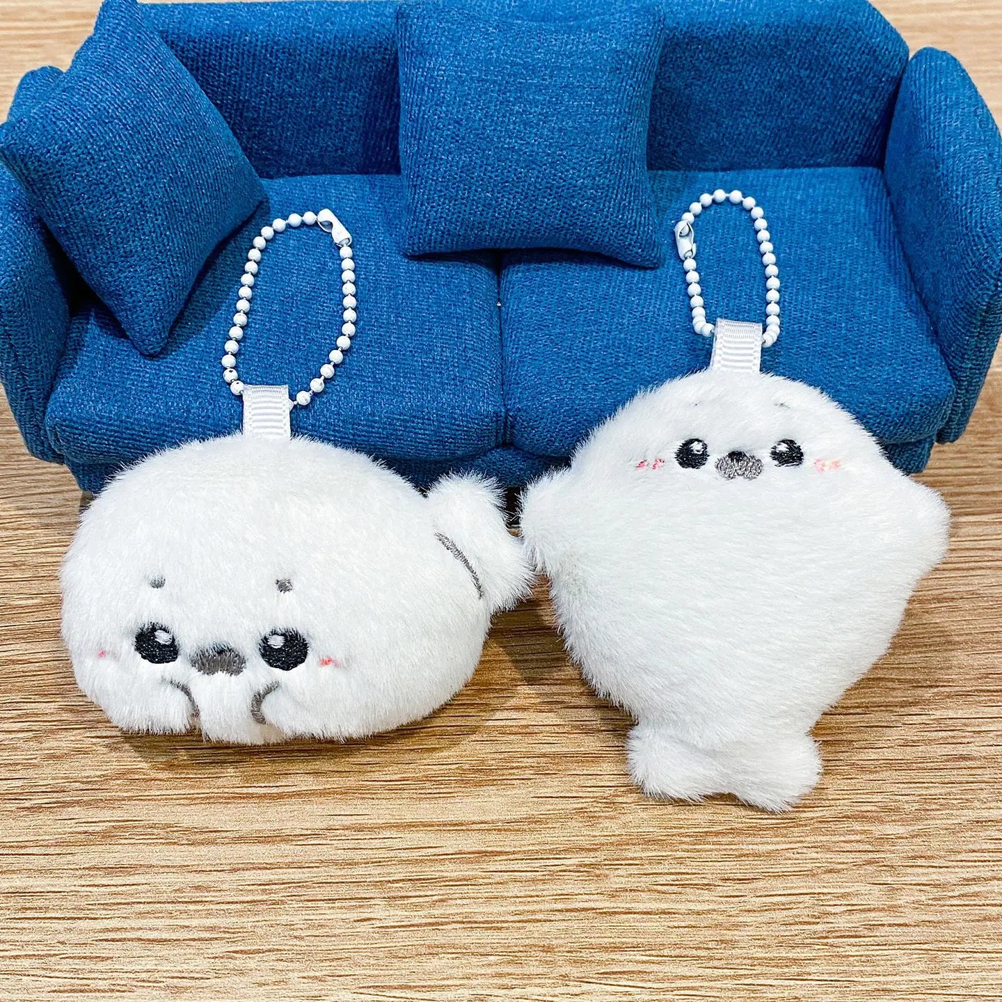 Seal Plush Keychain – Mini Animal Bag Charm and Plush Pendant
