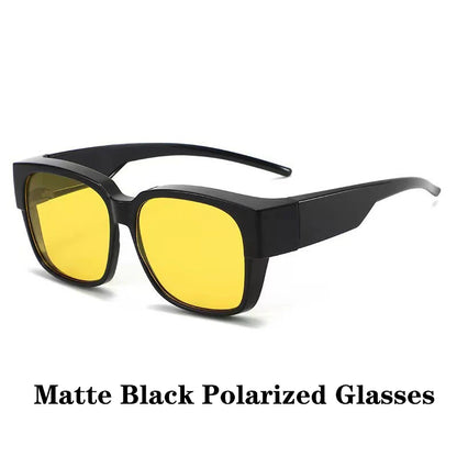 Cover Over Sunglasses for Prescription Glasses – Polarized Square Eyewear
