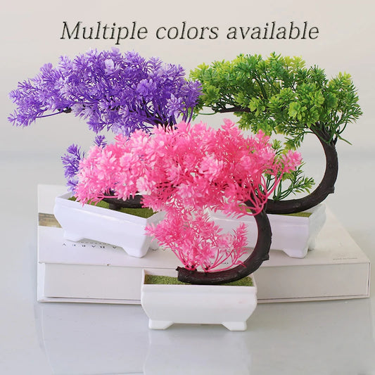 Artificial Bonsai Tree – Crescent Style Desktop Plant Decoration