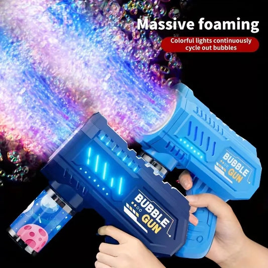 Automatic Bubble Gun for Kids – Electric Rocket Bubble Machine