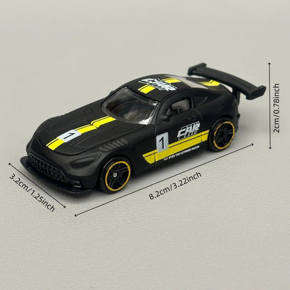 AMG GT Diecast Alloy Model Car, 1/64 Scale Mini Racing Supercar Toy, Desktop Display Ornament, Collectible Vehicle, Gift For Boy