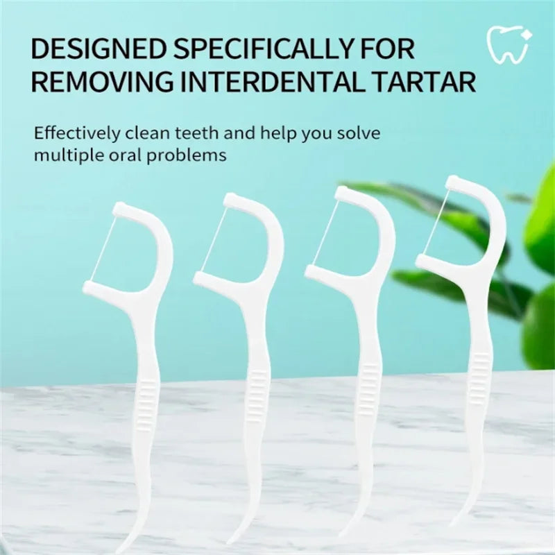 Dental Floss Sticks – Portable Disposable Oral Care Floss