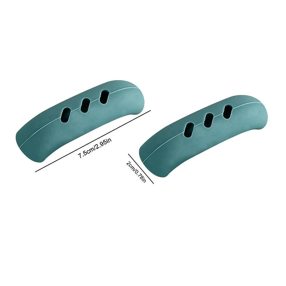 2 Pack Silicone Pan Handle Covers – Heat Resistant Grip Sleeves