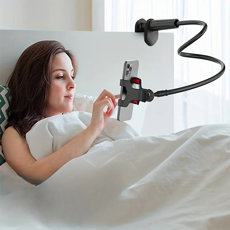 Flexible Phone Holder – Long Arm Gooseneck Bedside Clamp
