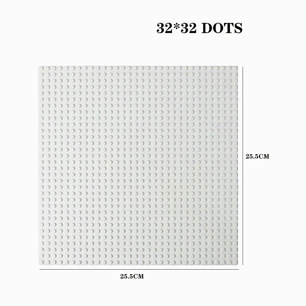 32x32x16x16 Dots Children DIY City Construction Base Plates  Plastic Splice Assembly Building Block Baseplate Entertainment Toys