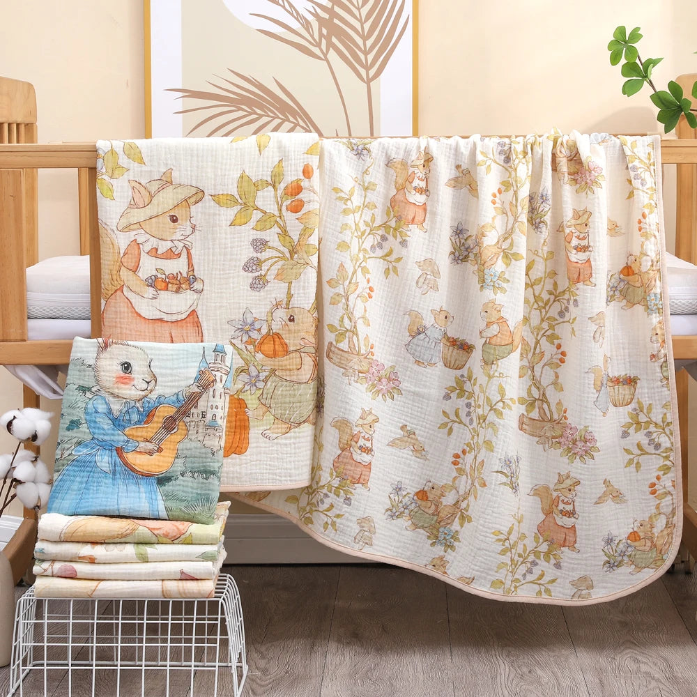 Baby Bath Towel – Soft Cotton Gauze Towel for Newborns