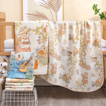 Baby Bath Towel – Soft Cotton Gauze Towel for Newborns