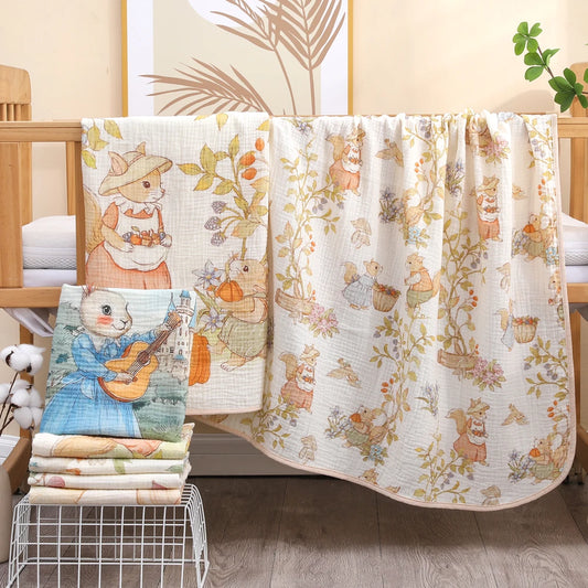 Baby Bath Towel – Soft Cotton Gauze Towel for Newborns