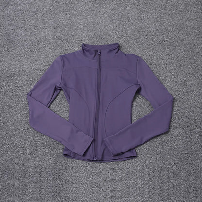 Women's Workout Jacket Long Sleeve Zip Up Gym Sportswear
