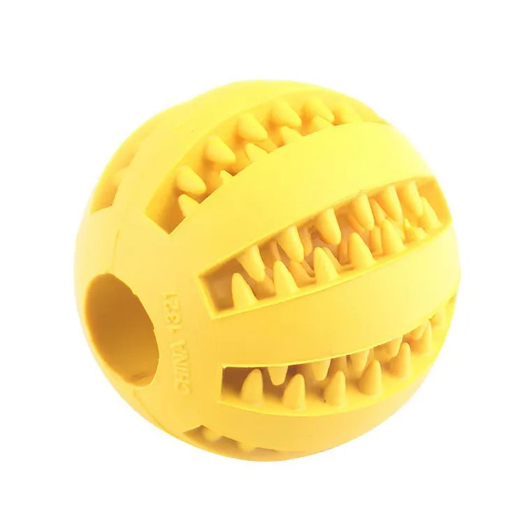 Dog Treat Dispensing Ball – Rubber Chew Toy for Dogs & Puppies