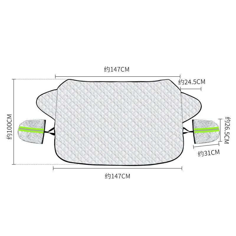 Car Windshield Sun Shade for Snow, Ice and UV Protection