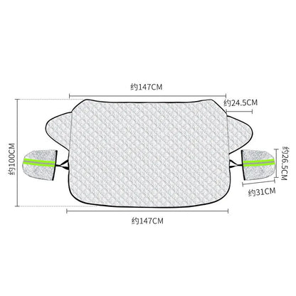 Car Windshield Sun Shade for Snow, Ice and UV Protection