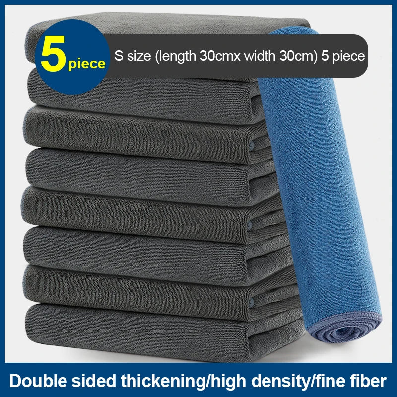 Microfiber Car Cleaning Towel Soft Double Layer Drying Cloth