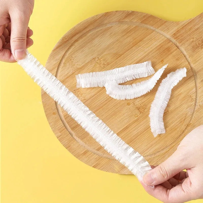 Disposable Food Covers Elastic Plastic Bowl Covers for Kitchen Storage
