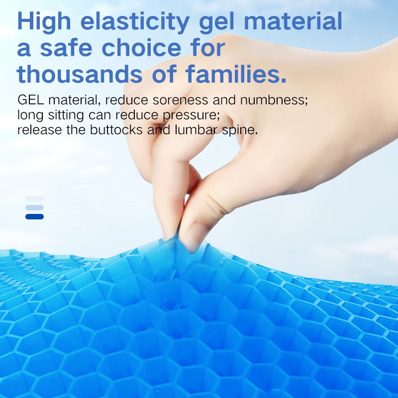 Gel Seat Cushion – Breathable Honeycomb Cushion for Chairs