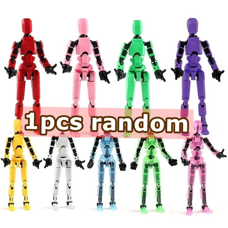 Movable Robot Action Figure, 13-Joint Poseable Model Toy – 14CM