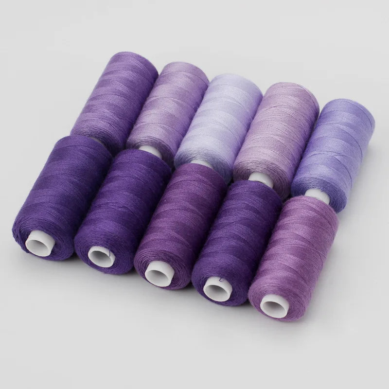 Sewing Thread Set – 10 Rolls Polyester Thread, 400 Yards Each