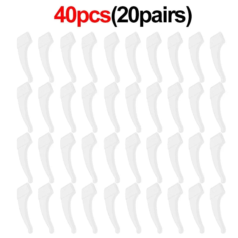 Silicone Glasses Ear Hooks Anti-Slip Eyewear Holders 1 Pair