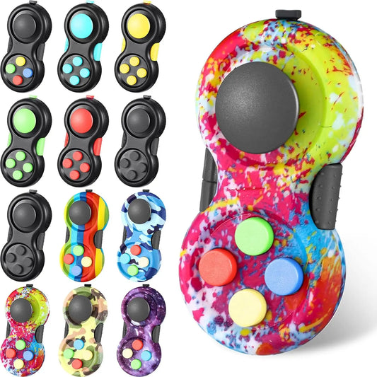 Fidget Pad – 8-in-1 Handheld Sensory Fidget Toy