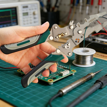 Multifunction Wire Stripper with Folding Pulley Design Pliers