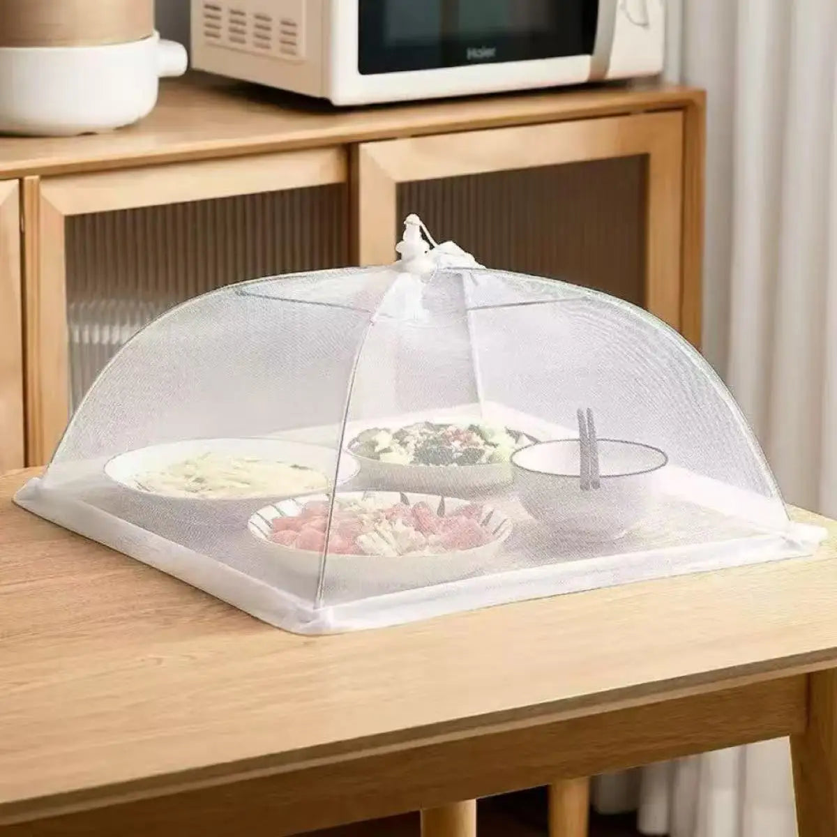 Folding Mesh Food Cover for Tables, Dishes and Kitchen Use