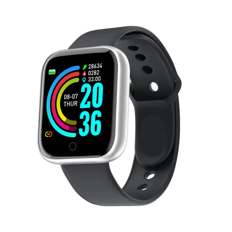 Fitness Smart Watch with Step Tracking and Bluetooth Connectivity