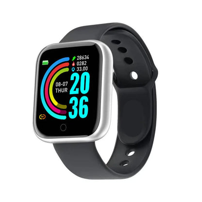 Fitness Smart Watch with Step Tracking and Bluetooth Connectivity