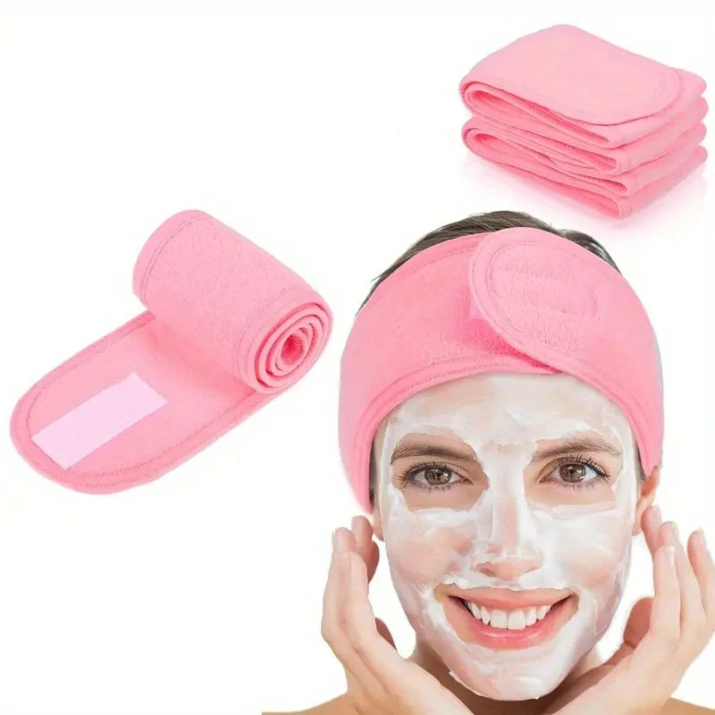 Adjustable Spa Headband for Makeup, Face Wash, Yoga & Shower