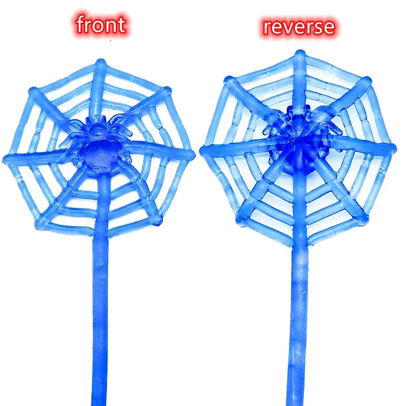 Sticky Spider Toy – Mini Spider Web Fidget Party Favor 15-Piece Set
