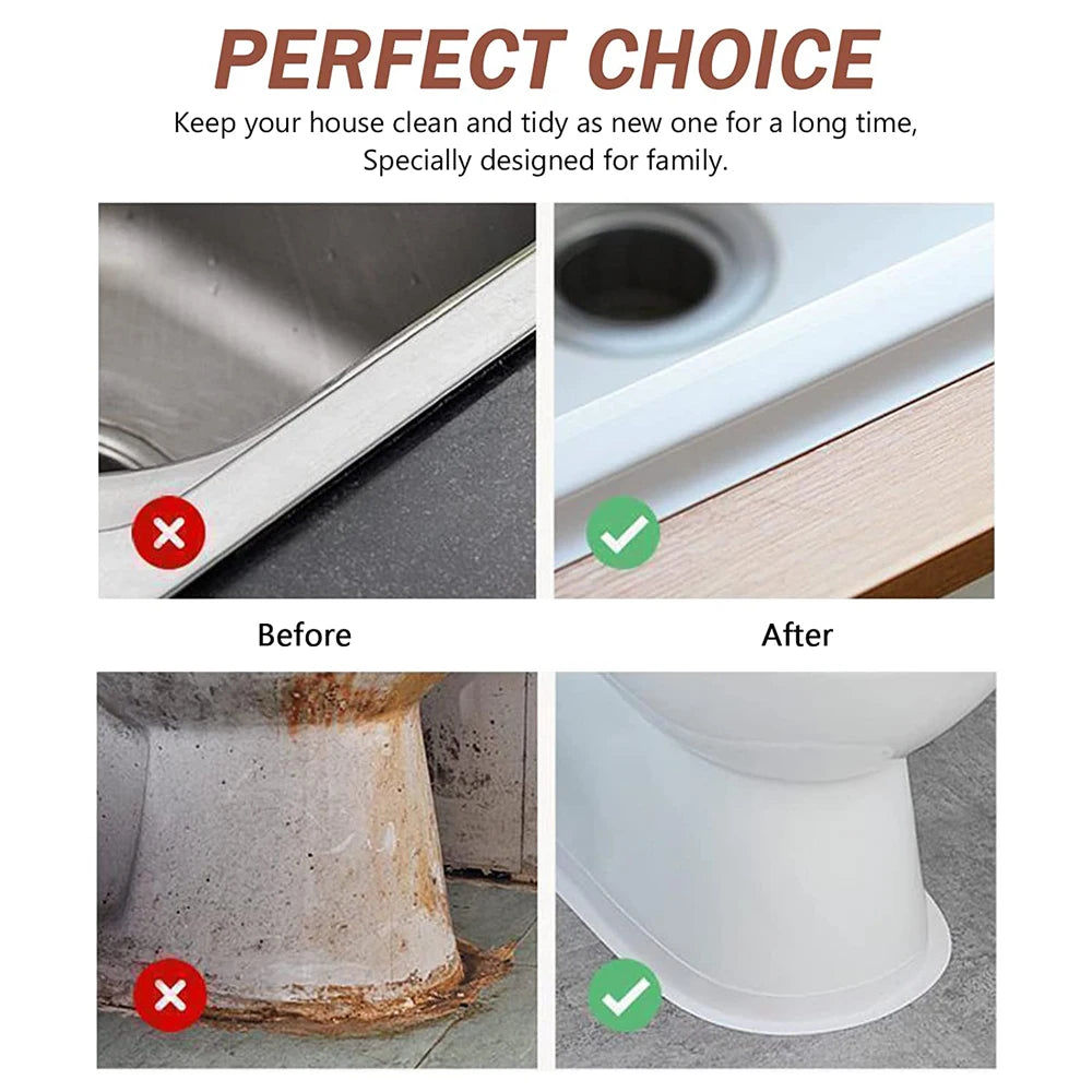 Bathroom Caulk Tape Waterproof Self Adhesive Sealing Strip 3.2M