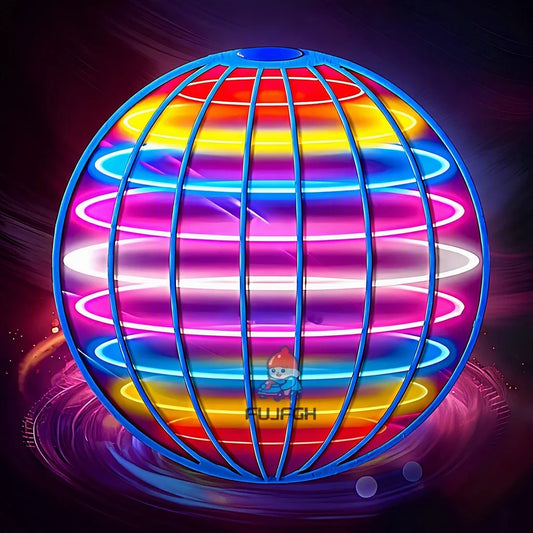 Flying Spinner Ball with LED Lights – 360° Hover Boomerang Toy