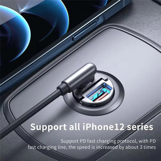 USB C Car Charger – 30W Fast Dual Port Car Charger