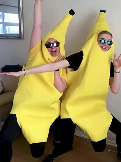 Banana Costume – Funny Yellow Fruit Cosplay Suit for Adults