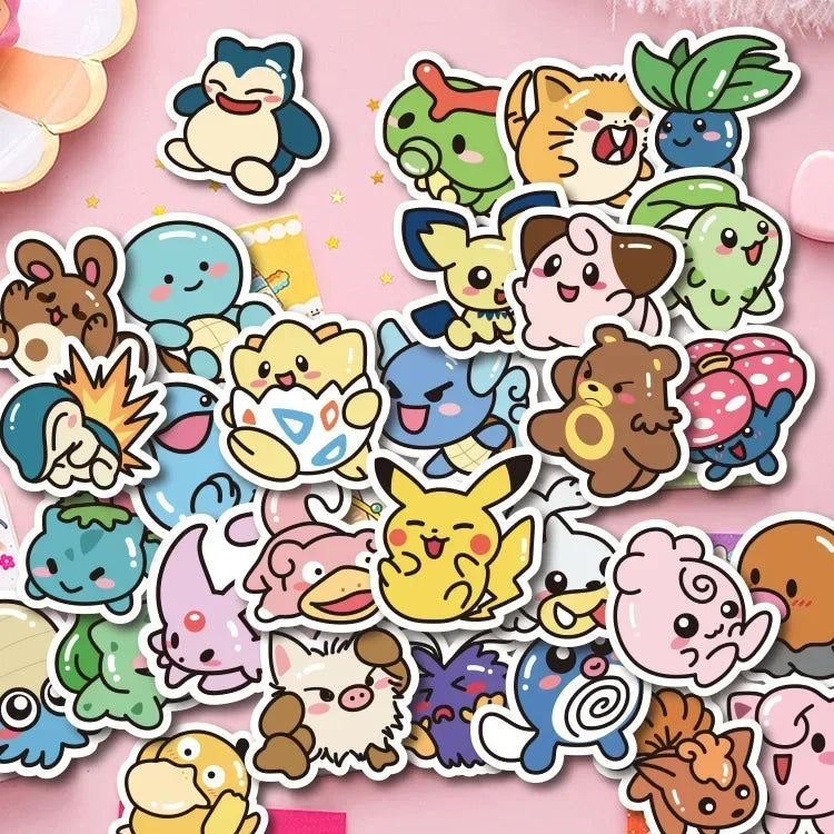 Anime Stickers 50PCS Kawaii Waterproof PVC Decals