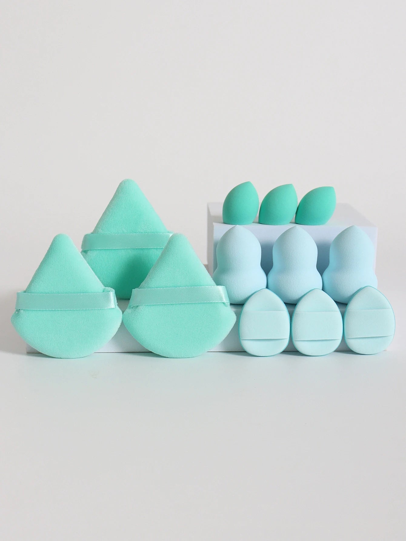 12-Piece Makeup Sponge Set with Powder Puffs and Beauty Blenders