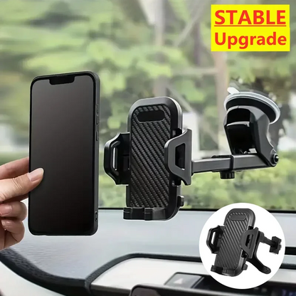Car Phone Holder with 360° Windshield Mount for Smartphones