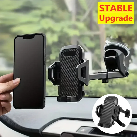 Car Phone Holder with 360° Windshield Mount for Smartphones