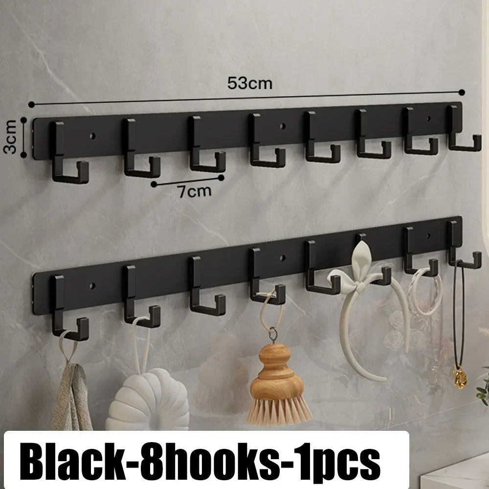 Adhesive Wall Hooks – No Drill Stainless Steel Towel & Robe Hanger