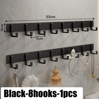 Adhesive Wall Hooks – No Drill Stainless Steel Towel & Robe Hanger