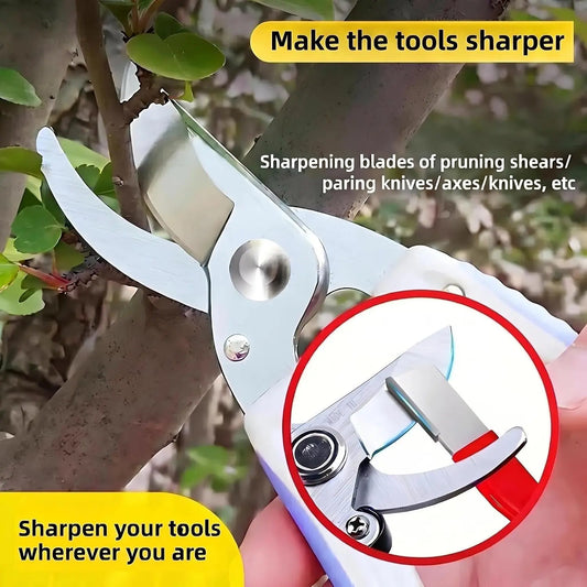 Knife and Scissors Sharpener – Portable Manual Blade Sharpening Tool