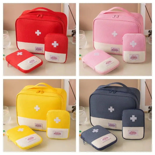 3-Piece First Aid Kit Bag Set for Home, Travel & Outdoor Use